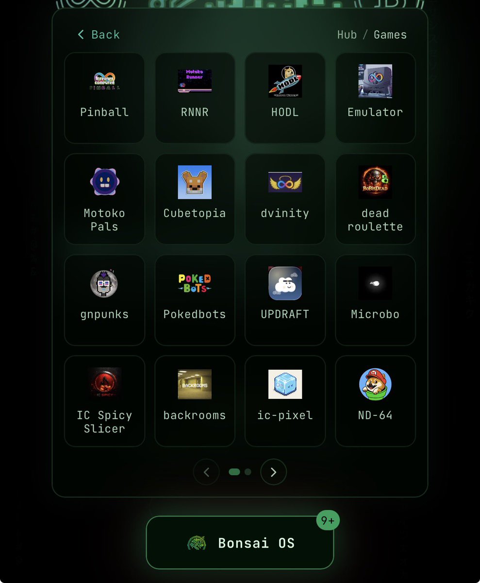 bonsaiosapp's tweet photo. 16 games and growing $ICP

https://t.co/AtEOUxhs7f https://t.co/kub6gY2X2W