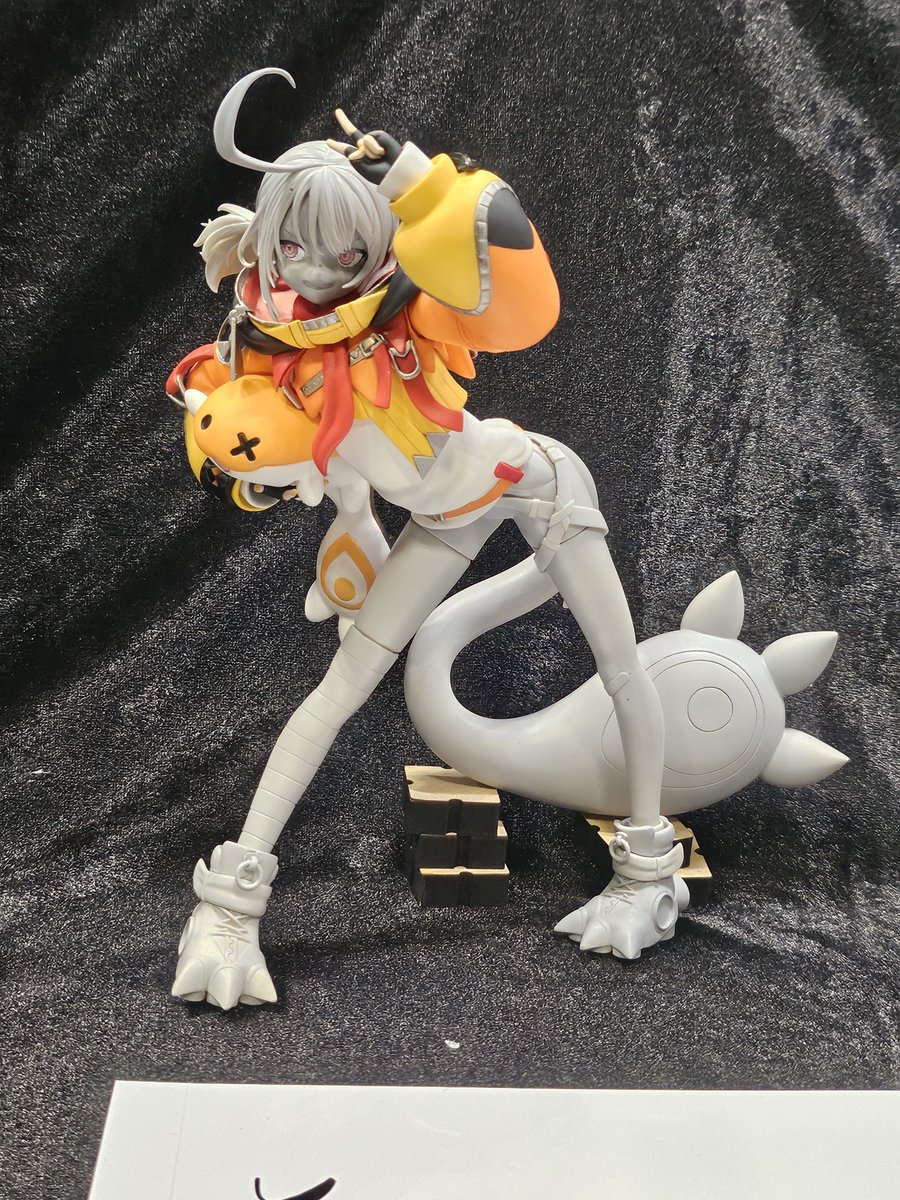 junJP47_'s tweet photo. #WF2026S #Hololive_EN #ホロライブEN #ガレキ

@Monkeytail13_ さんのジジ・ムリンです。買いたかったが、流石にこんな可愛いキットに七体は既に完売でした。

この作品は本当可愛いとしか言えない丁寧な作品で、表情がとても良かったです。
新しいパーツも分かりやすく展示していて、その優しさが感じました。