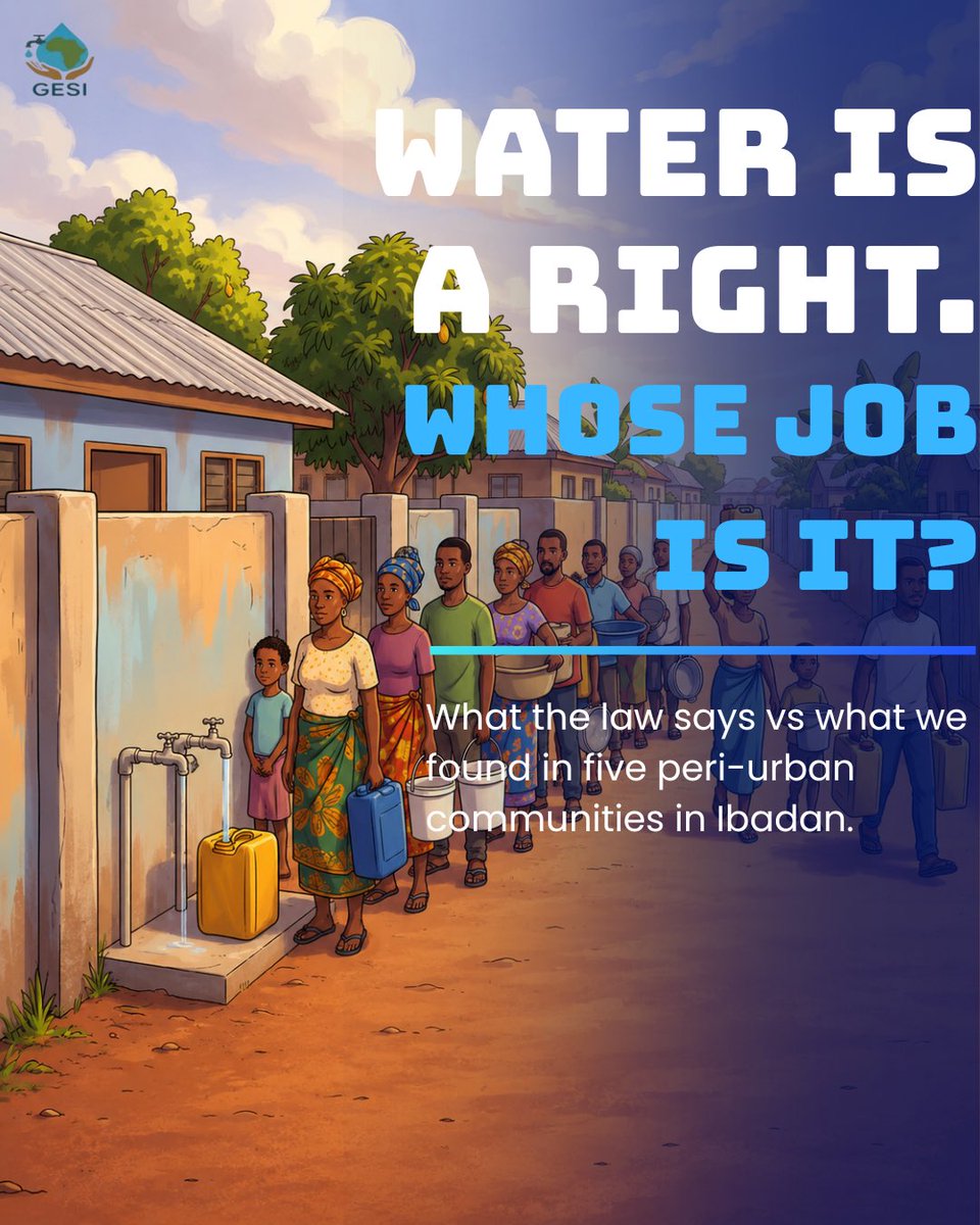global_sustn's tweet photo. Water is a right but who’s making sure it’s safe? Our assessment found zero government presence in the water systems serving five peri-urban communities. No testing. No oversight. Safe water requires more than policy it requires action. #RightToWater #WaterGovernance #WASHNigeria https://t.co/OUic1nxyLt