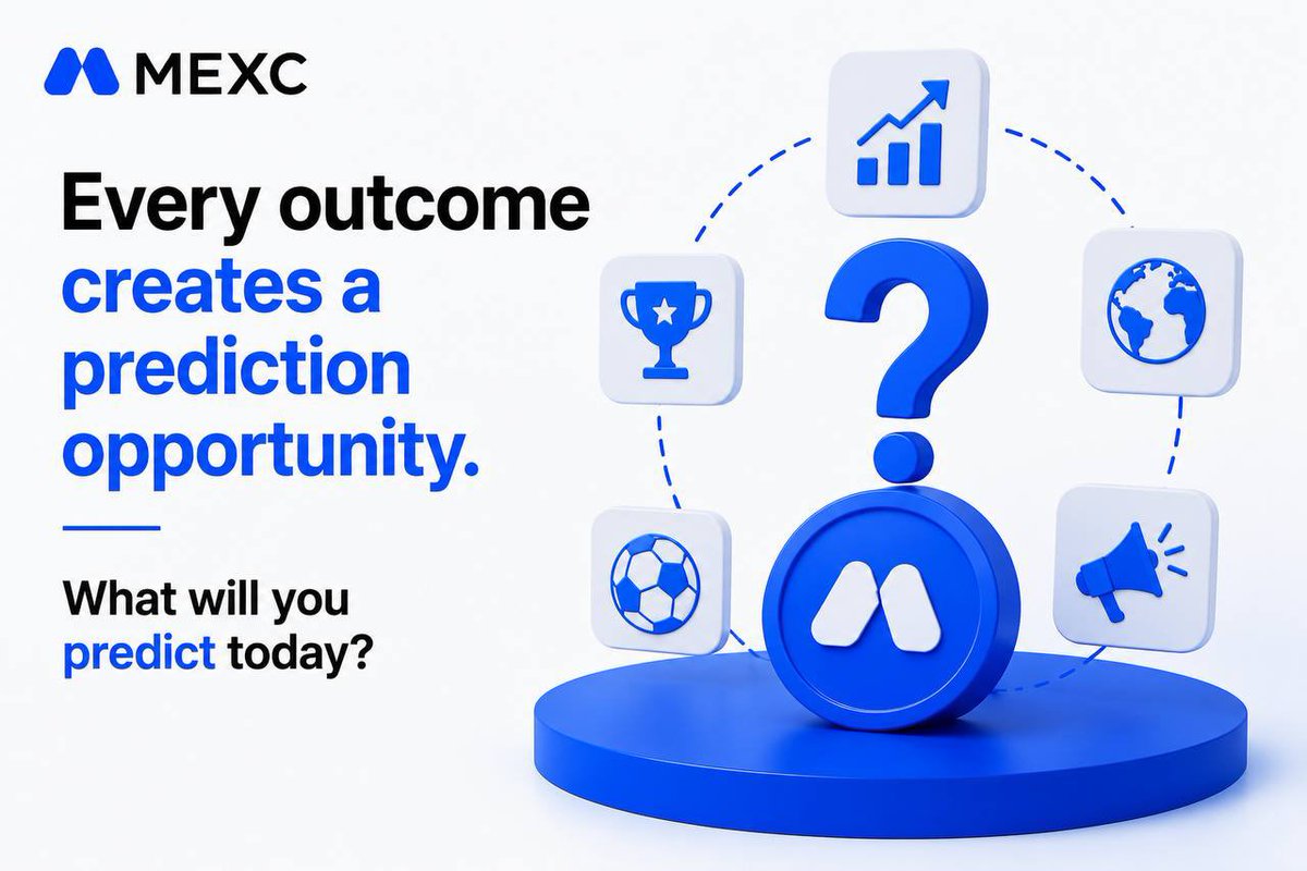 MEXC_AfricaBU's tweet photo. The world is full of questions:

Will Bitcoin rise?
Will inflation cool down?
Who wins the next big game?

Every outcome creates a prediction opportunity.

MEXC Prediction Markets lets you put your knowledge to work.

What will you predict today? https://t.co/rhLDW3UIYX