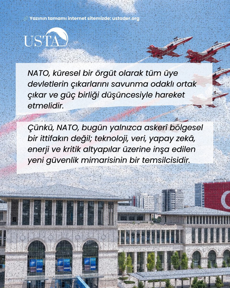 ustadorg's tweet photo. NATO’nun Dönüşümü ve Yeni Güvenlik Mimarisinde Türkiye’nin Stratejik Rolü

🖊️Dr. Başak Kaya, kaleme aldı.

📃Hemen okuyun ↙️ https://t.co/yQIBGPDE3j