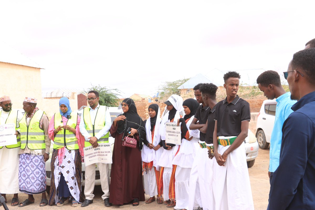 IfrahFoundation's tweet photo. Following its official launch, the #BornPerfectCaravan travelled to more than 5 locations across Dhusamareeb &amp; surrounding villages, leading community dialogues that raised awareness of the Galmudug Anti-FGM Law &amp; strengthened the collective commitment to #EndingFGM. https://t.co/5jP49y8w0V
