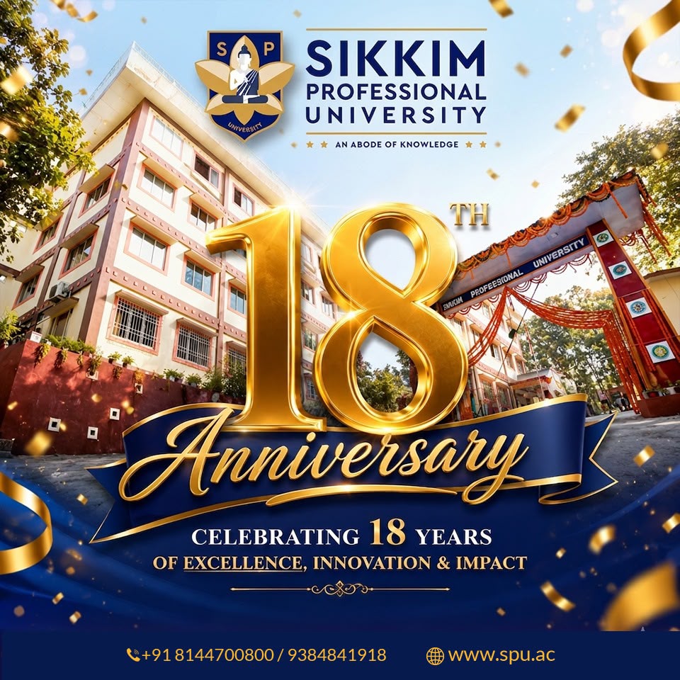 SPUSikkim's tweet photo. 🎉 Celebrating 18 Years of Excellence! 🎓

Sikkim Professional University proudly celebrates its 18th Anniversary, marking a journey of excellence, innovation, and academic success. Here's to inspiring future leaders and many more milestones!

#SPUAnniversary #18YearsOfExcellence https://t.co/nSZD4N74NR