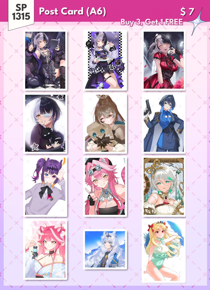 Matryo8's tweet photo. Here's my catalogue for #ARV2026 !!
📍SP1315 with @/jellyseas @/allure_0709

This is our first time boothing in NA, so please come by for lots and lots of merch!! (More in the replies! ⬇️)
#AniRevo #anirevo2026 https://t.co/Aqvgy0pYwv