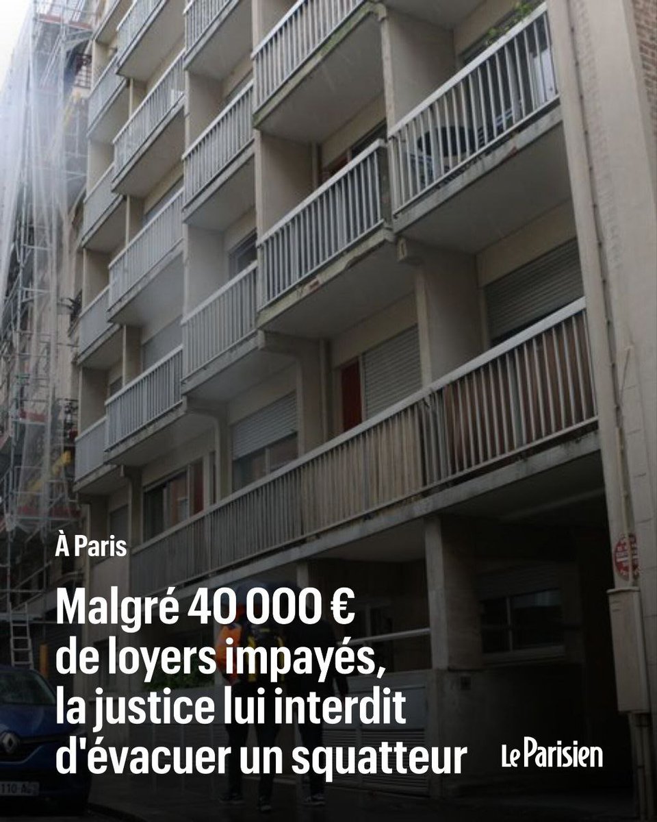 ArnaudRobert69's tweet photo. Parisien. Chaque mois, Mickaël doit rembourser 1 700 € de mensualités de crédit immobilier pour un appartement squatté par un locataire qui n'a pas payé un seul centime de loyer depuis mai 2024.

Une procédure d'expulsion est en cours. Rien n'y fait.

Notre pays est-il malade ? https://t.co/qIYnX0vffw