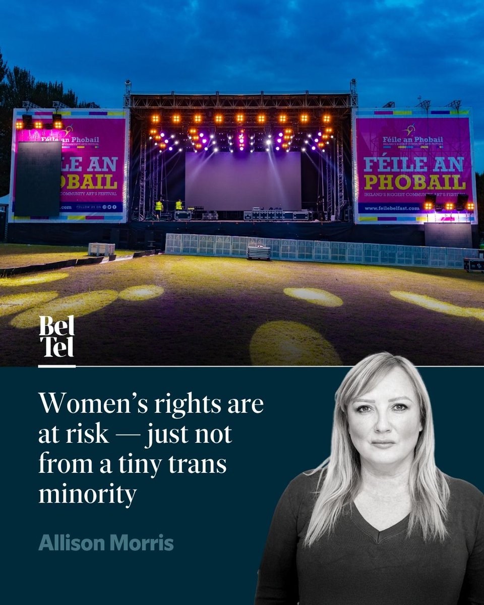 BelTel's tweet photo. I’ve thought long and hard about commenting on the controversy over the cancellation of the Women’s Rights Network event at Féile an Phobail — it is a debate that attracts the most toxic elements, writes Allison Morris 🖋️
https://t.co/HIioJSfbqR https://t.co/58TKUE3XSP