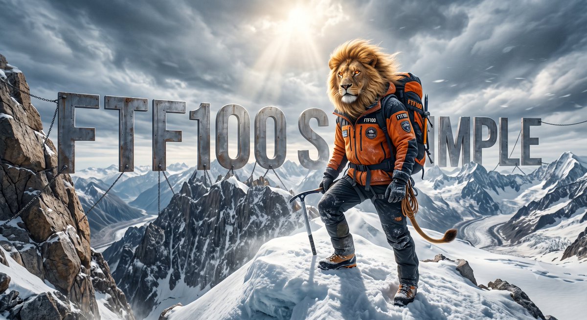 FTFflip100's tweet photo. Lions know the climb is tough. We don't stop—we keep moving forward. 🦁⛰️💎 The crypto journey is no different.#FTF100 https://t.co/Ia1yakRGcE