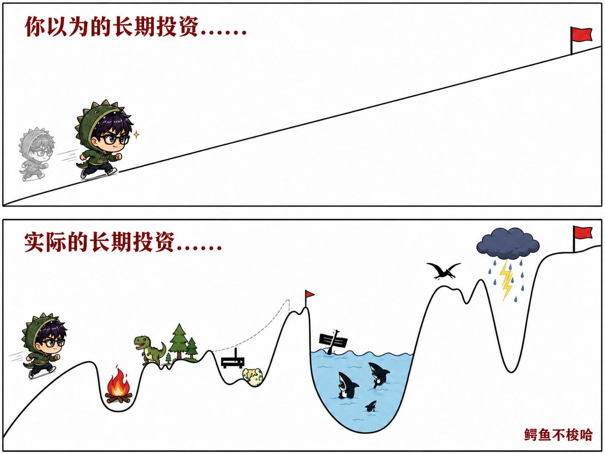 noyolocroc's tweet photo. 长期投资：拼的不是收益率，是谁活得更久！ https://t.co/DYSKbsURP2