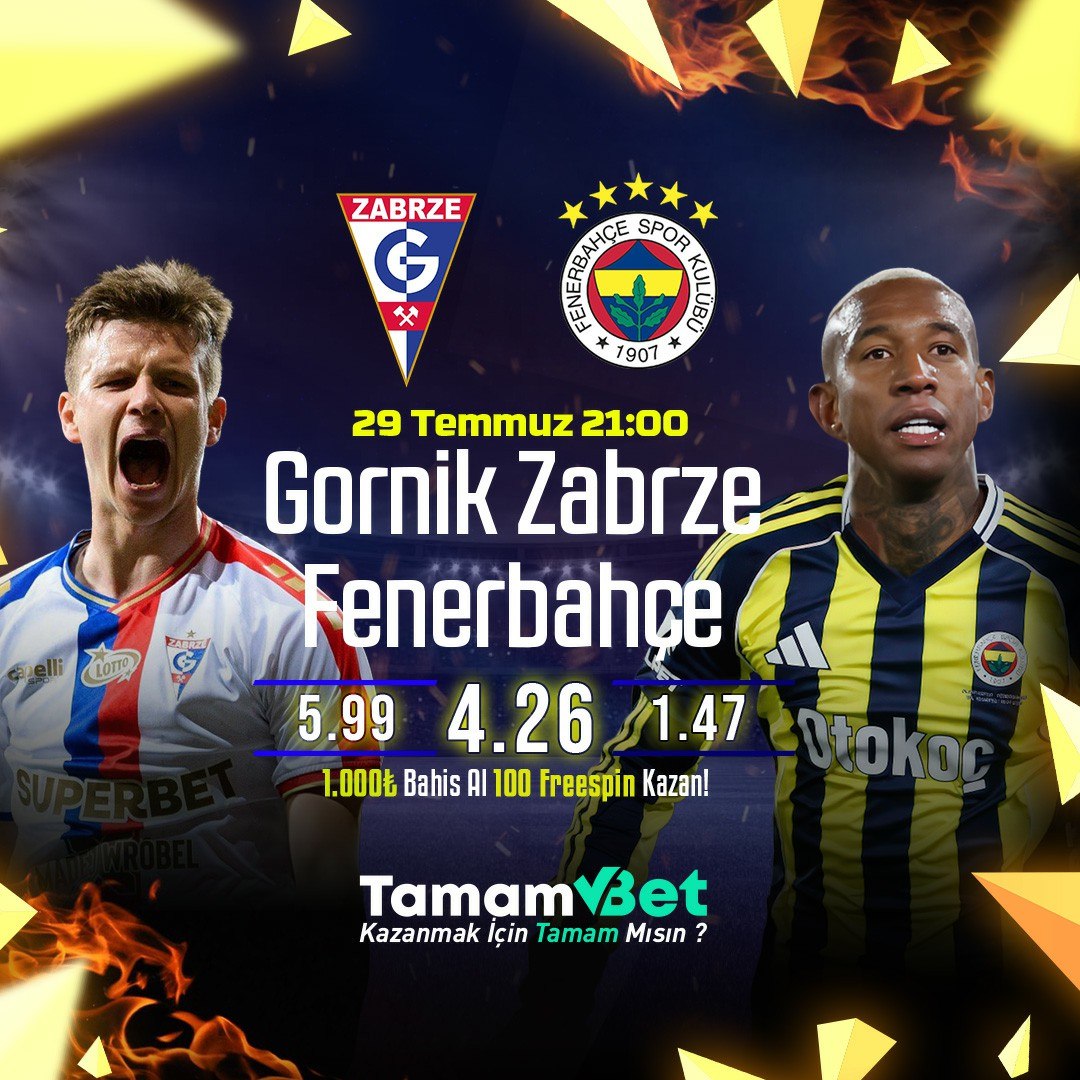 TamamSocialX's tweet photo. ⚽️ **Fenerbahçe sahaya çıkıyor, kazanç fırsatı TamamBet'te seni bekliyor!**

💛💙 Maç heyecanını yüksek oranlarla yaşa, kazancını katla.

🎁 **1.000₺ ve üzeri spor bahsi yap, 100 Freespin fırsatını yakala!**

Tamambet Giriş: https://t.co/7FYPXUFSVr https://t.co/9yNA318uzx