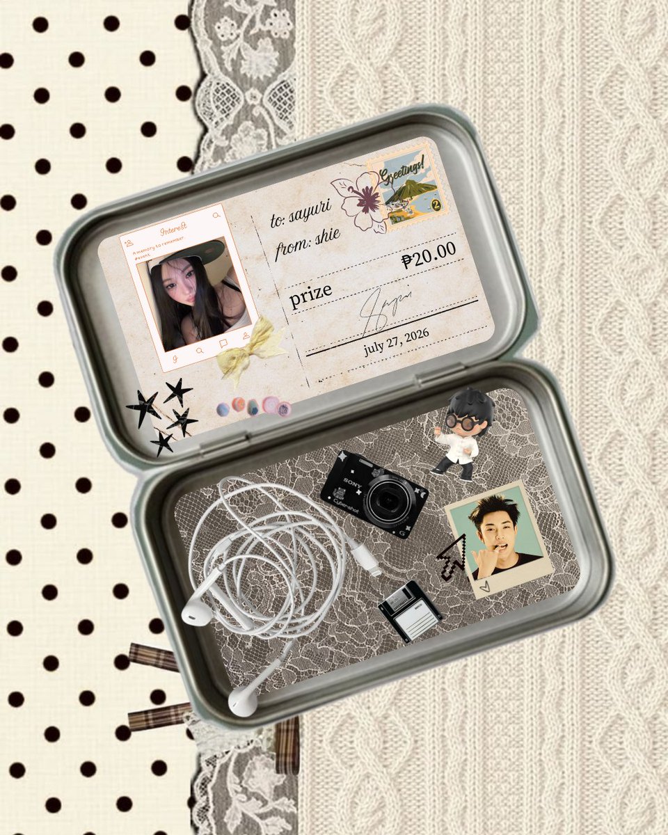 yurisked's tweet photo. [💌] — @xyrielie | #voushie  ۫ ּ ﹗ ˖ ་

rt deal prize received! thank you so much for this po <3 may you always walk in abundance 🧚‍♀️ https://t.co/yvM6rWTTWe