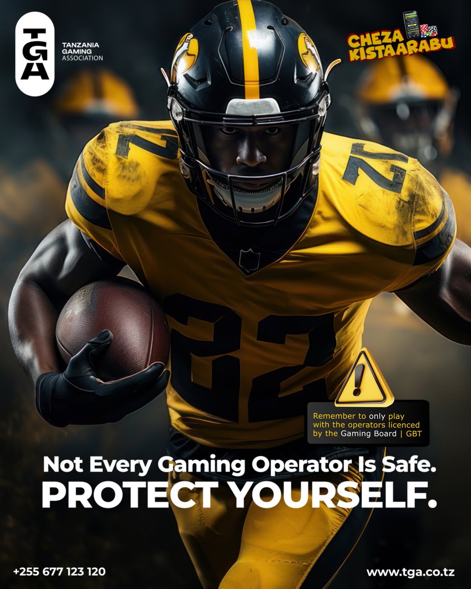 tga_tz's tweet photo. Your money matters. 

Before you invest or play with any gaming operator, make sure they hold a valid GBT licence. 
A licensed operator helps protect your interests and ensures you enjoy a safe, fair, and transparent gaming experience.

#PlaySafe #ResponsibleGaming
#GBT#TGA https://t.co/DHVsHKnPFj