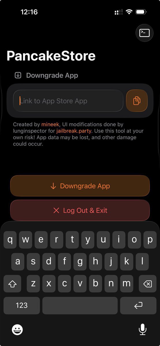 cydia_mriphone's tweet photo. تحديث تطبيق PancakeStore
يدعم16.4 واحدث
هو تطبيق بصيغة IPA فكرتة انو يسمح لك بتحميل اي تطبيق من اب ستور على اي اصدار تريدة وذلك عبر نسخ رابط التطبيق ولصقة في تطبيق PancakeStore واختيار الاصدار الذي تريدة ولكن‼️ ممكن بعض تطبيقات لن تعمل وتواجة الكراش
الجديد
 يصلح هذا التحديث كل شيء ويجلب أيضا بعض إصلاحات واجهة المستخدم وتحسينات جودة الحياة.
https://t.co/G6Q7UlOmRo