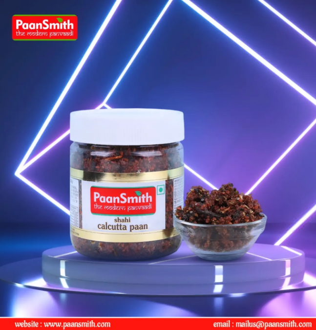 paansmithtbj's tweet photo. Experience the rich, authentic taste of PaanSmith Shahi Calcutta Paan!  Crafted with sweet, aromatic spices and premium betel leaves, this 100% tobacco-free delight is the ultimate post-meal mouth freshener.
#PaanSmith #ShahiCalcuttaPaan #Mukhwas #PaanLovers #IndianMouthFreshener https://t.co/qK1kxoFpIy