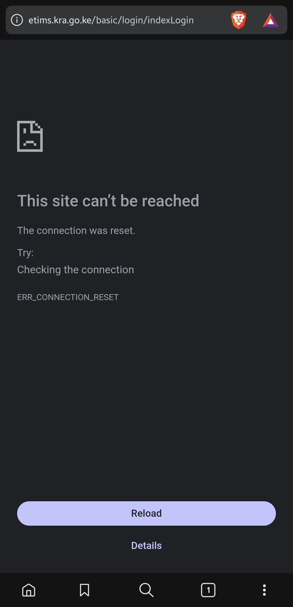 analystbrian's tweet photo. Etims site has been down since last week. Kindly assist 
@KRACare https://t.co/TC6xz7He0N