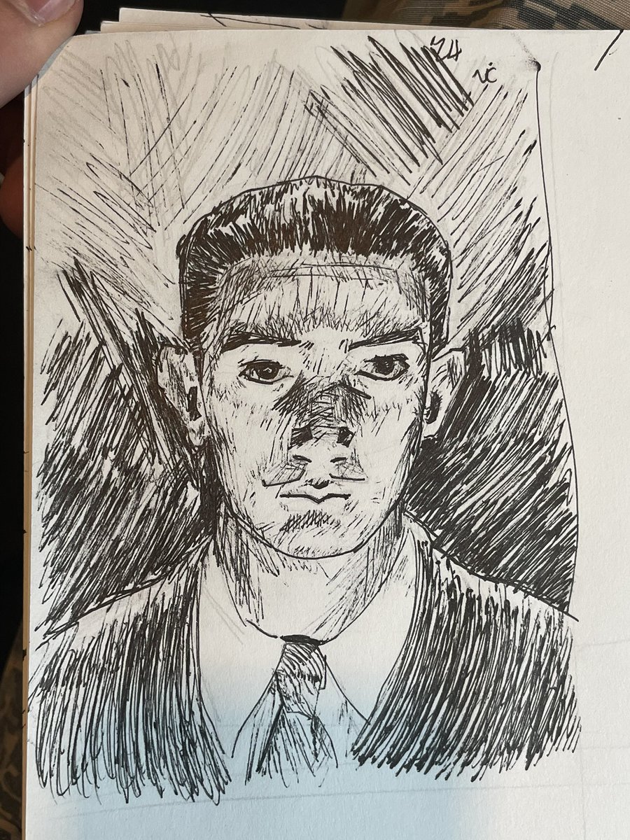 NicholasPhilpo7's tweet photo. More backlog doodles. Lowkey haven’t picked up a pen in a while. Might see if I can still draw like this #art #sketchbook #ink https://t.co/8WpLkTBbr9