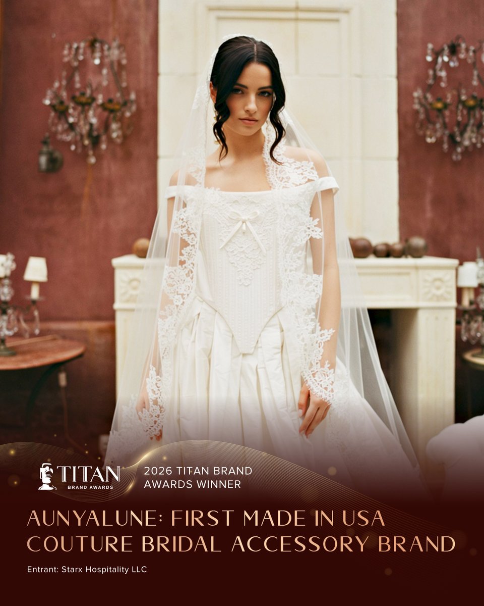 tbraawards's tweet photo. 𝟐𝟎𝟐𝟔 𝐖𝐢𝐧𝐧𝐞𝐫 𝐇𝐢𝐠𝐡𝐥𝐢𝐠𝐡𝐭𝐬 🗿

Aunyalune: First Made in USA Couture Bridal Accessory Brand by Starx Hospitality LLC
Winner's Page: https://t.co/CoSIn27HGS
🔗 Go to the link in bio

#TITANAwards #TITANBrandAwards #BrandAwards #BrandStrategy #BrandInnovation https://t.co/0l5CunPekW