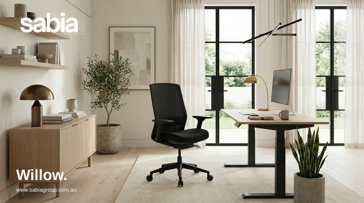 sabia_group's tweet photo. Meet Willow — the ergonomic mesh chair designed to keep you supported through every hour of the grind. Breathable mesh back, adjustable, and available in stock now.

Fast shipping Australia wide. 

 #chairs #homeoffice #workplace #office #sydney https://t.co/P8uPCA8ikB