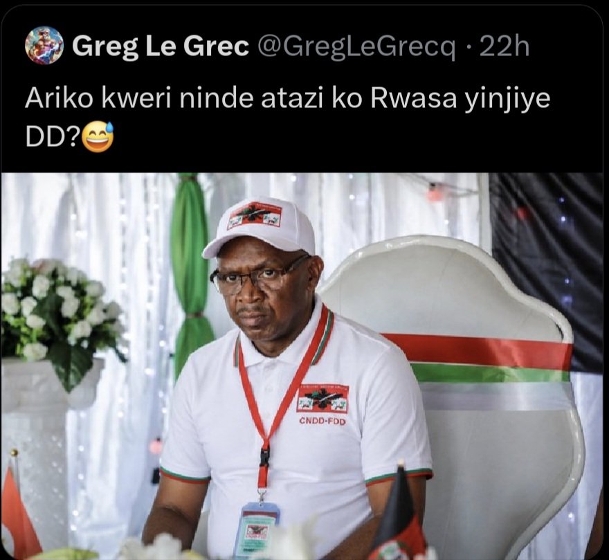 pacifiqueNdayi2's tweet photo. @NzoyiheraA94335 @WilsonLixon @Louisfistonhot1 Sega na #Rwasa arafise ivyo yakuye mu #nka z'abatutsi no mumaraso! #focode ntakimunanira! #isoni zigira abakigira umushishwa n'abashesh amaraso! Haha/suma bikizimbutse https://t.co/rhh3htxFBE