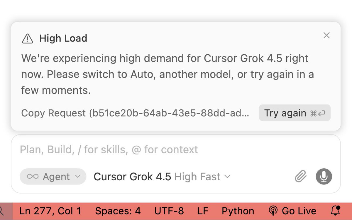 ascorbichelix's tweet photo. When they make a very good model with very affordable price 😂

#grok #grok4.5 #elonmusk #elon #spacex #xai #x #ai #llm https://t.co/6BvhmeMTWV
