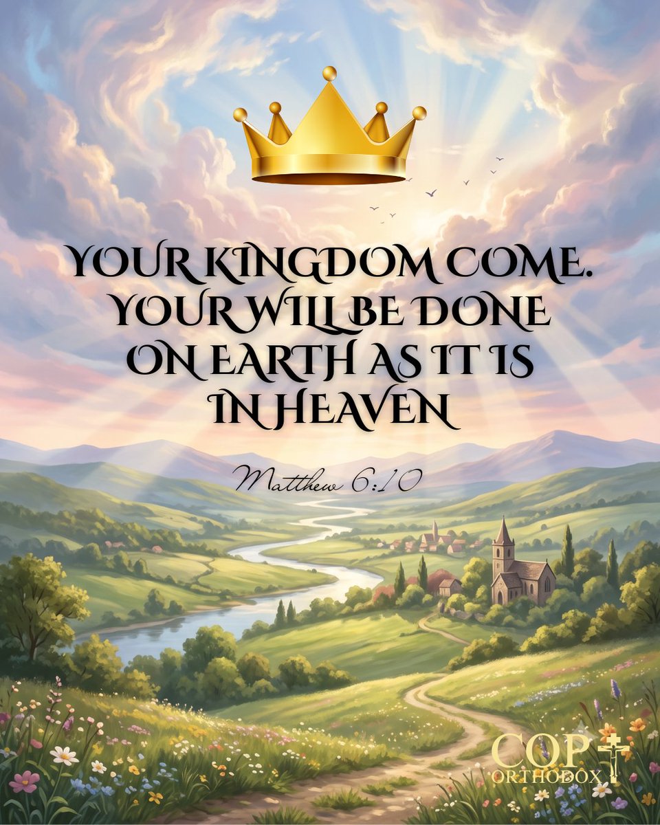coptorthodoxnet's tweet photo. Your kingdom come. Your will be done On earth as it is in heaven. Matthew 6:10 (NKJV)
#coptorthodox #yourwillbedone #kingdomofgod #praywithoutceasing #matthew6v10 https://t.co/FfKGdABx9c