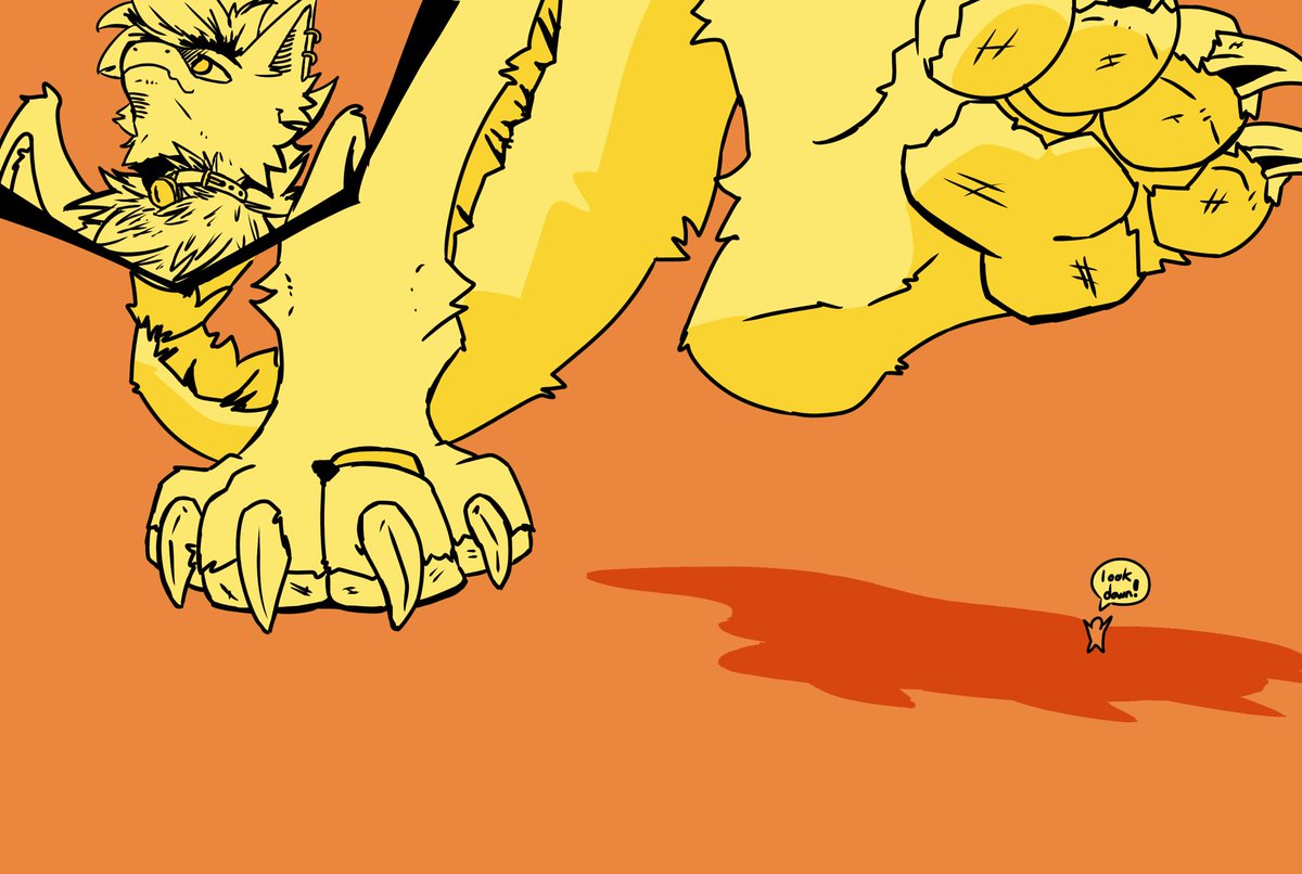 Ashenfluff_'s tweet photo. Gift for @ariathedragon 

They could watch their step better https://t.co/h8O9AGEiMY