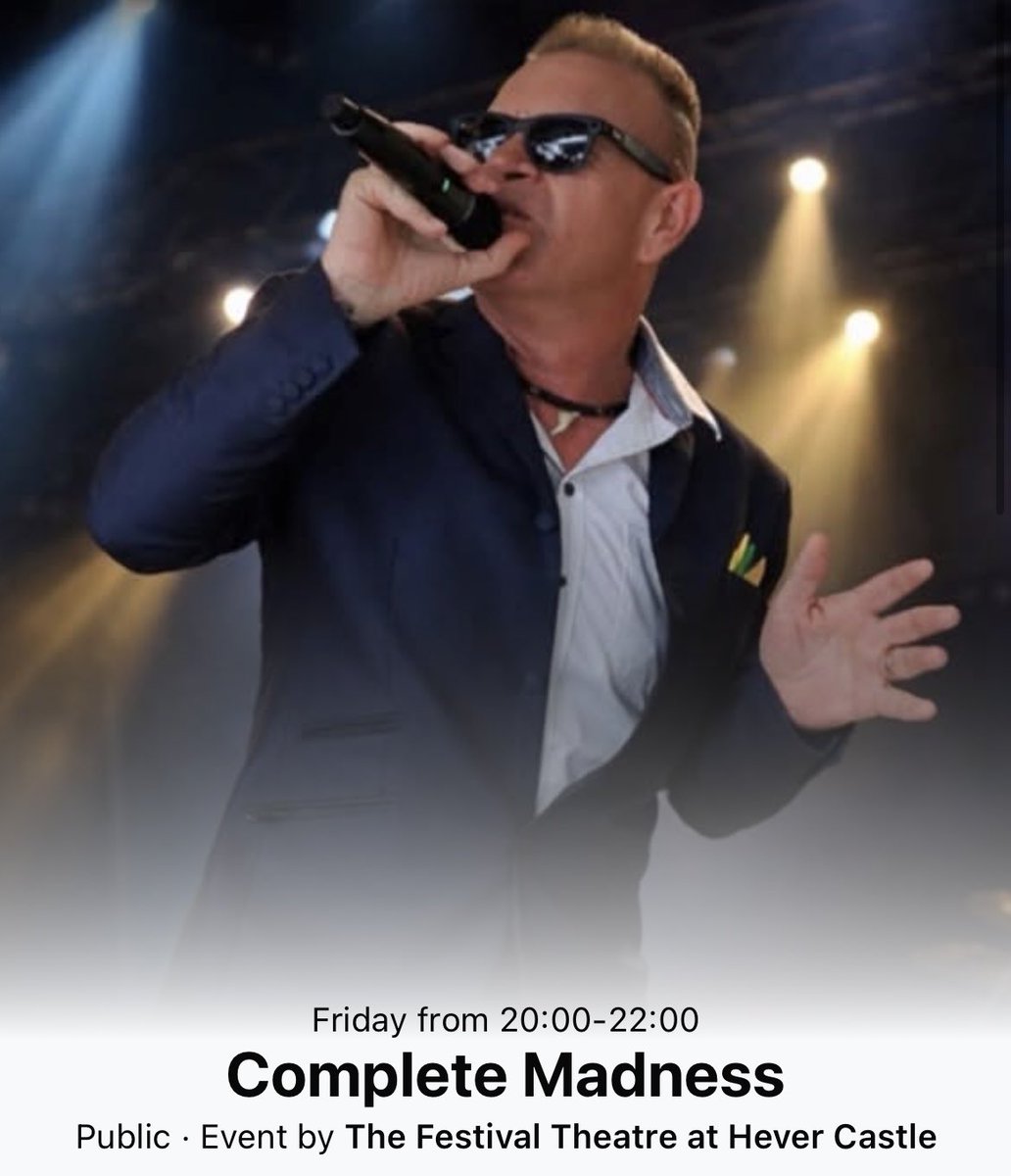 MadnessComplete's tweet photo. We are at the Castle! 🏰 and we can’t wait 😎😎

This Friday 31st July 2026

The Festival Theatre
Hever Castle, #Hever Edenbridge #Kent
TN8 7NG

Tickets🎟️
https://t.co/DR0tvr4L0Q

#CompleteMadness
#Ska #Madness #2tone #theSpecials #theBeat #BadManners #Gig #LiveMusic #FollowUs https://t.co/IZhG6r1qbY