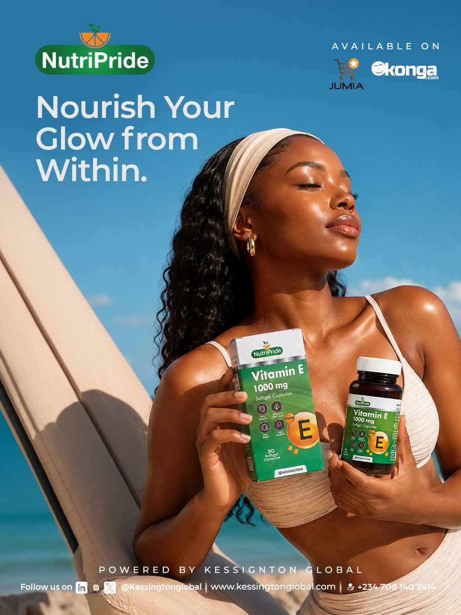 NutriprideCares's tweet photo. Healthy skin starts from within.

Nutripride Vitamin E supports healthy skin and provides antioxidant protection against oxidative stress.

Available in pharmacies nationwide.

#Nutripride #VitaminE #HealthySkin #NourishWithPride https://t.co/wPR9DZkMV7