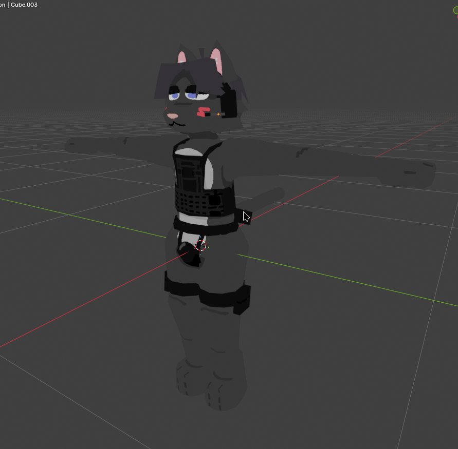 ZerotheMoth's tweet photo. Cat in Femboys&amp;Firearms style

#furry #furryart #3DMODEL https://t.co/0Q4WmyZ1Bw