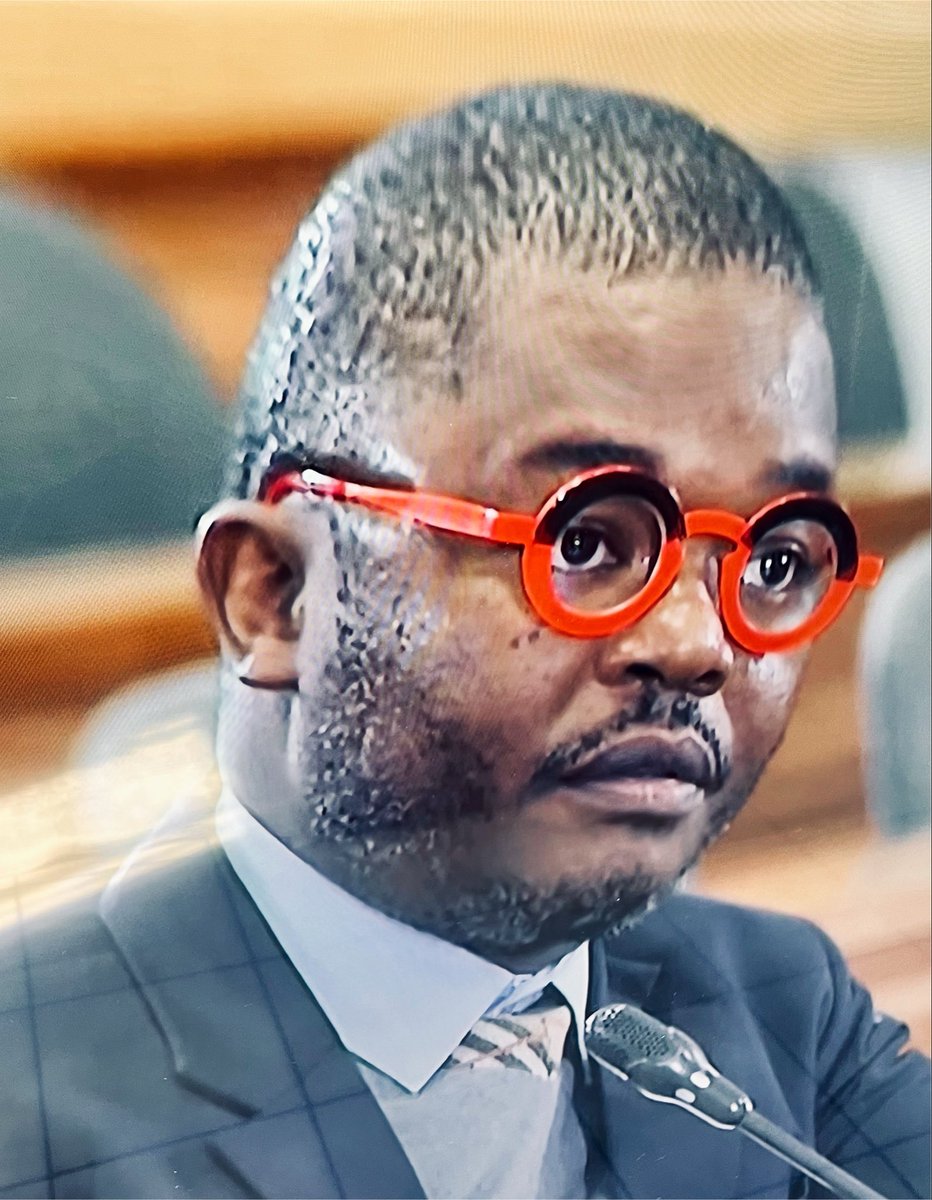Sunflowerreal's tweet photo. Advocate Bodlani why did you decide today I will wear this classes 🤣ndikuthembe so 😂😂.
#MadlangaCommission https://t.co/2zwNVL8sXD