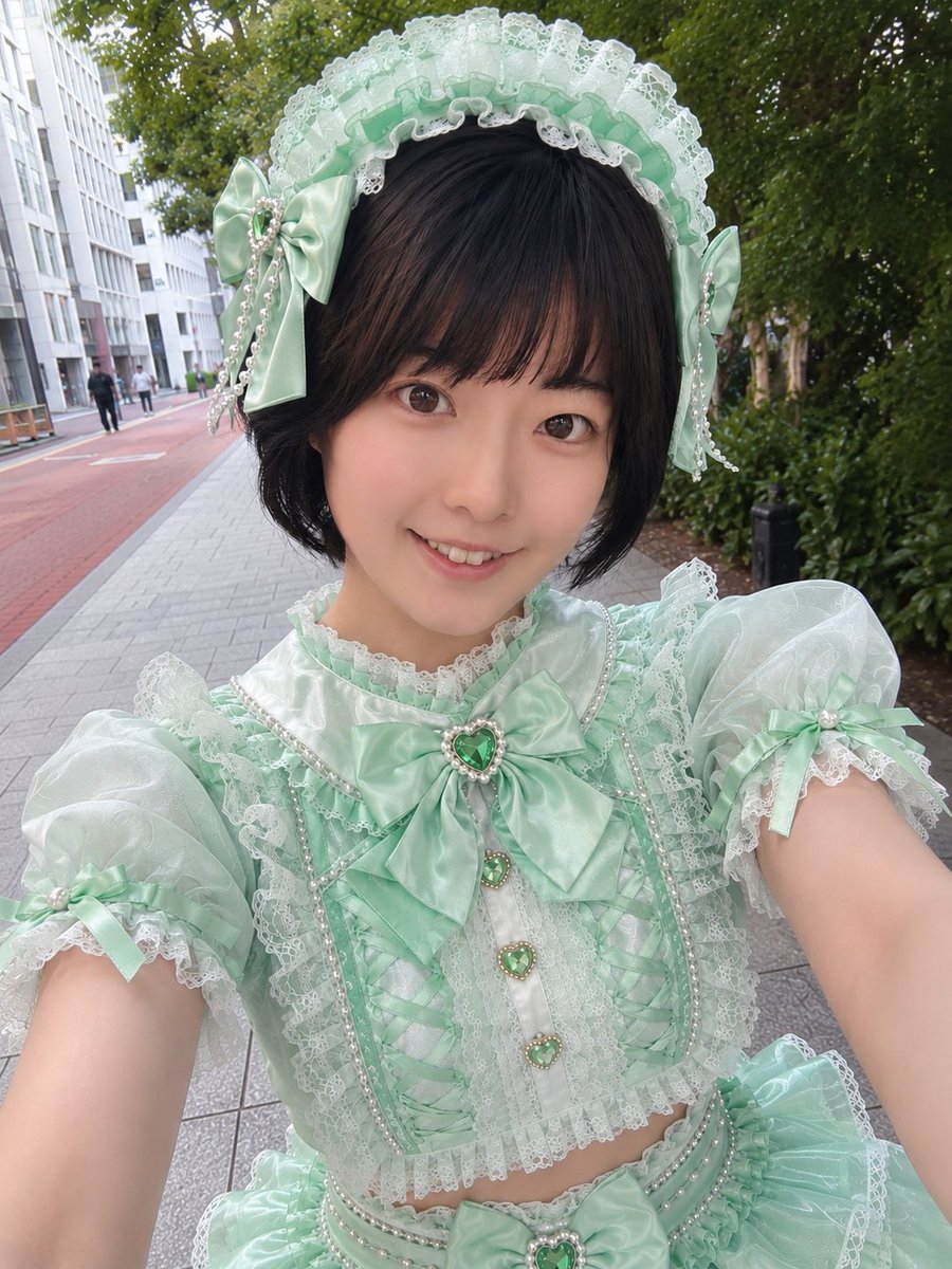 tukemon_'s tweet photo. アイドル衣装着せ���みた！
何色担当ぽい？💖🩵💚💛 https://t.co/LTVFnL8a3r