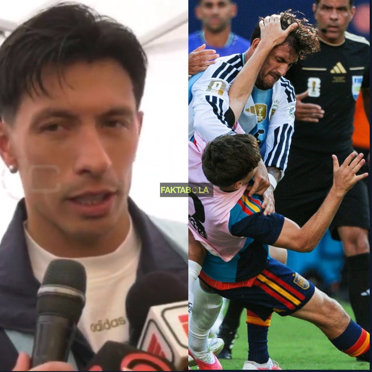FaktaSepakbola's tweet photo. Lisandro Martínez Buka Suara soal Kritik yang Diterima Argentina Usai Piala Dunia 2026 🇦🇷

"Saya sedikit kesal karena saya benar-benar tidak melihat alasan mengapa banyak orang membenci kami.

Mereka menyebut kami arogan, padahal itu lebih mencerminkan cara pandang mereka daripada siapa kami sebenarnya. Sepanjang turnamen, kami selalu menghormati setiap lawan yang kami hadapi.

Bahkan ada yang menuduh kami sengaja membelakangi para pemain Spanyol. Faktanya, saat itu kami hanya sedang memberikan penghormatan kepada para pendukung kami sendiri."

🗒️@SportsCenter