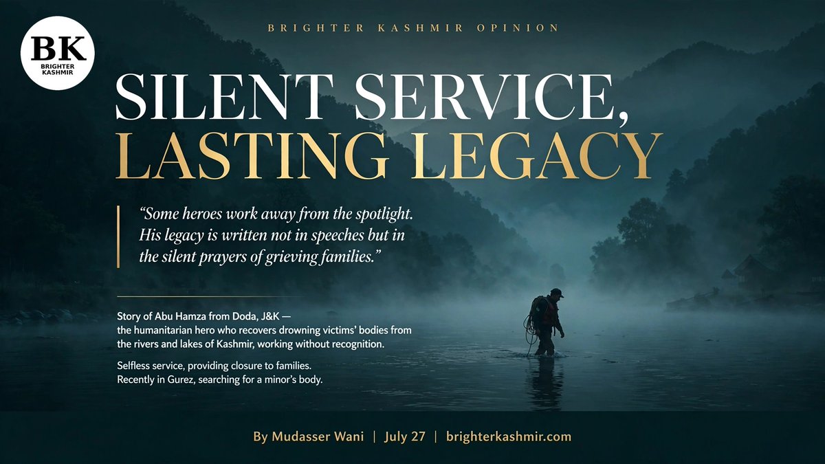 brighterkashmir's tweet photo. Opinion: #Silent Service, #Lasting #Legacy
Jul 27 | Mudasser Wani
#VeladaDelAñoVI
https://t.co/nCmeEGuwMa https://t.co/mehChOcjvu