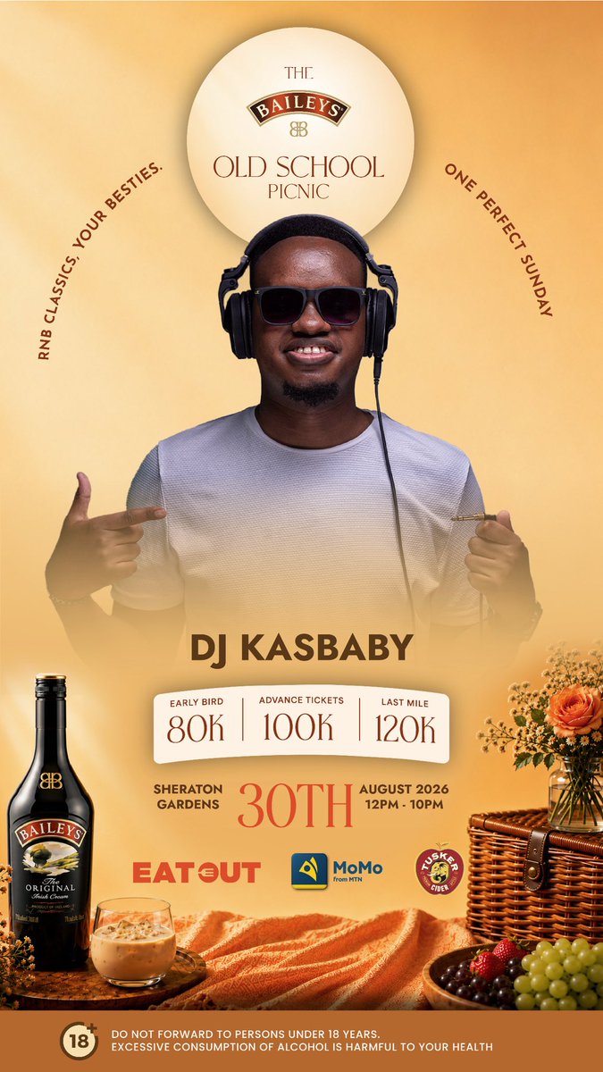 eatoutug's tweet photo. Guranteed good music, we have got @djKasBaby on the lineup for The Baileys Old School Picnic, dropping the absolute best tunes. Expect heavy bass, seamless transitions, and zero track skippers
#BaileysOldSchoolPicnic https://t.co/gheM3xZfe0