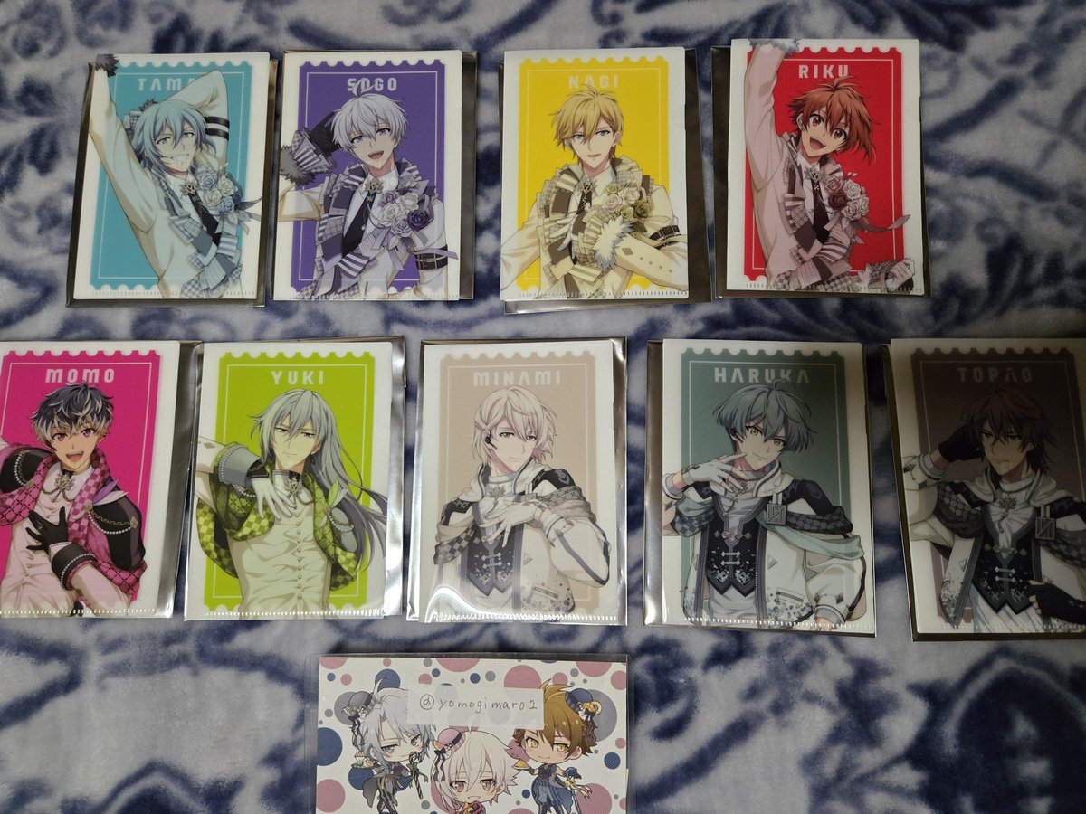 yomogimaro2's tweet photo. 【交換】アイドリッシュセブン アイナナ VISIBLIVE TOUR 4WARD JOURNEY 特典 ミニ クリアファイル

譲) 環 壮五 ナギ 陸 百 千 巳波 悠 虎於
求) 一織 楽 天

ツィフィご一読ください
7/31池袋、8/22.23現地 手渡し
or郵送
まとめての方優先→ https://t.co/FSM5MD1izU