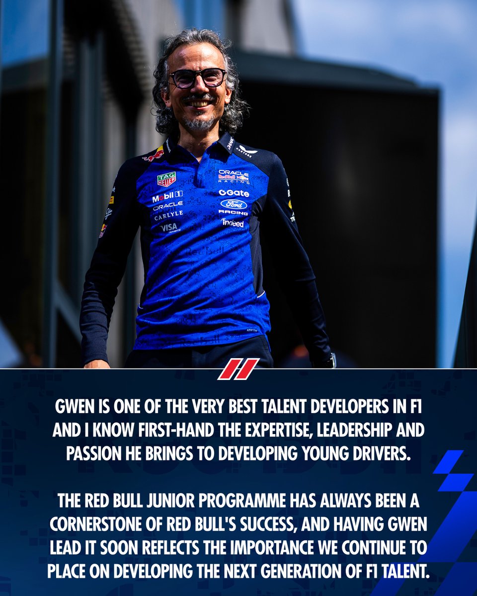 redbullracing's tweet photo. Strengthening the Red Bull Junior Programme 💙

Excited for you to join the Team in 2027, Gwen 🤝

#F1 || #RedBullRacing https://t.co/GCNf2Ouq0L