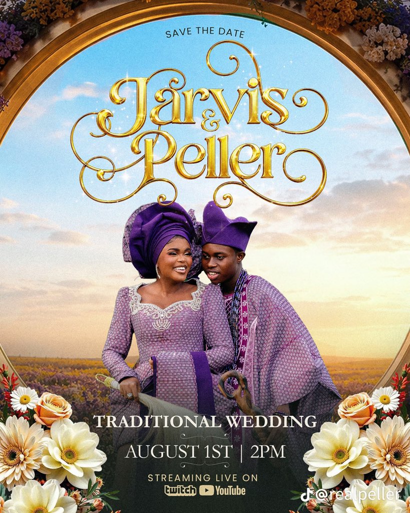 DanielleRi42139's tweet photo. Peller will be streaming his wedding on https://t.co/O23RNP129x and https://t.co/SJVbMBYwzz follow for more funs don't miss it 🥰 #peller https://t.co/ZthNnIATk4