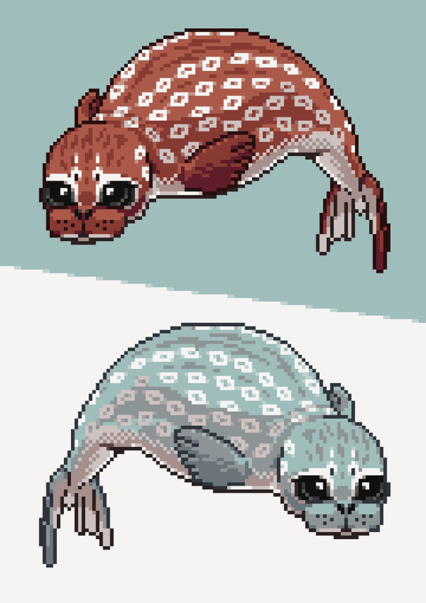Doredon_'s tweet photo. Fatty seals made for a commission O∞O
#seal #pixelart https://t.co/JTDbWRXyvW