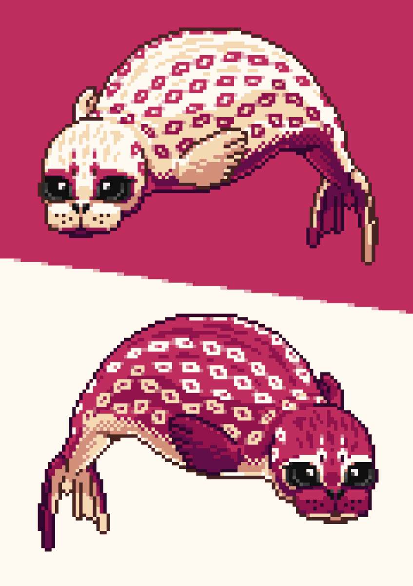 Doredon_'s tweet photo. Fatty seals made for a commission O∞O
#seal #pixelart https://t.co/JTDbWRXyvW