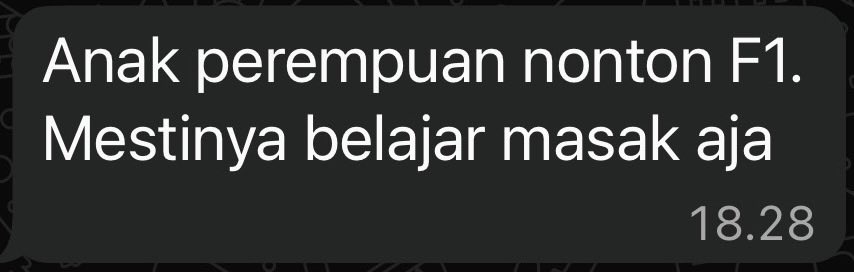 irlpiastri's tweet photo. bagi adik adik dan kakak kakak yg ga tau, ini namanya internalized misogyny ya. no noo ya gaboleh ya begini. 😂

(it happened to me just yesterday, done by my own family) 😂 https://t.co/svtP38PyI7
