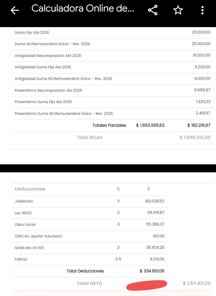 Fede79's tweet photo. @ignacioonline La simulación de liquidación que hace la web de faecys difiere con la que muestra tu web. 
16 años, Cat F, OS otra. https://t.co/CxSIRDVnRg