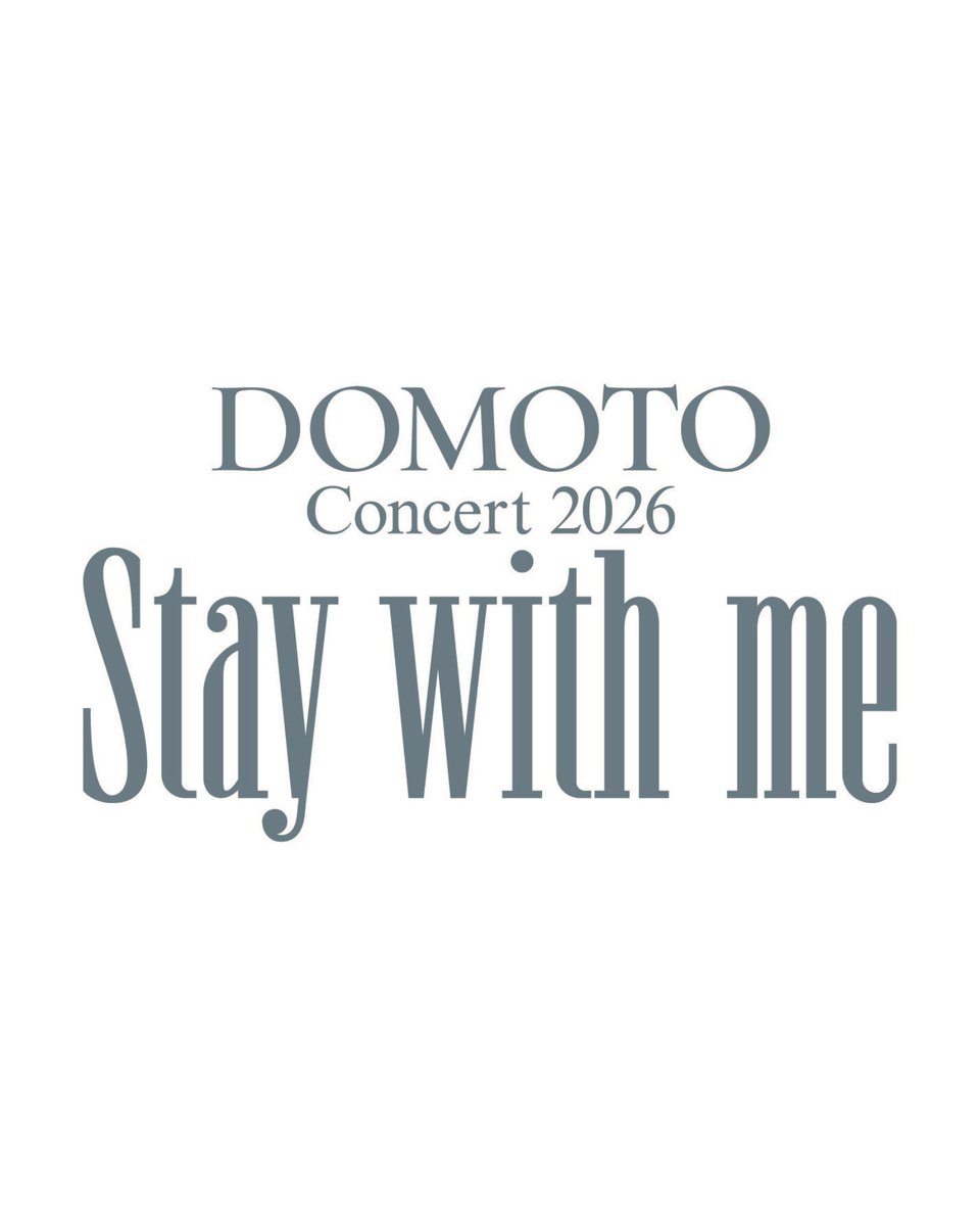 ayaka_0825's tweet photo. DOMOTO Concert 2026
〜Stay with me〜

今年もこの素晴らしいステージに立たせていただけたこと、本当に幸せでした🥹✨

当たり前ではないこの環境に感謝の気持ちを忘れず、これからも一つひとつを大切に、精進してまいります‼︎

ありがとうございました💐✨

#DOMOTO https://t.co/EOqwrfPJvj