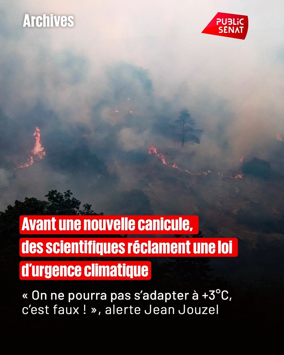 publicsenat's tweet photo. Un collectif de scientifiques et de personnalités monte au créneau et réclame une « loi d’urgence climatique ». 

➡️ https://t.co/qfNpMsteCO https://t.co/NQHwcRw2Cr