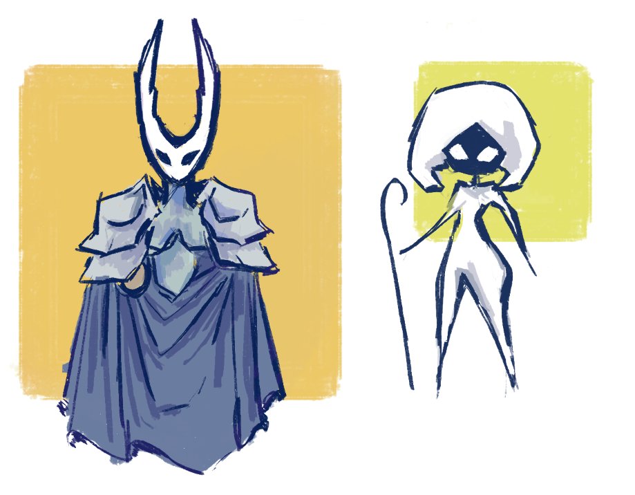 Yammzerz_'s tweet photo. hollow knight sketches :D  
pure vessel and lace 
#hollowknightart  #fanartㅤㅤㅤㅤ https://t.co/JnAfvy6xa2