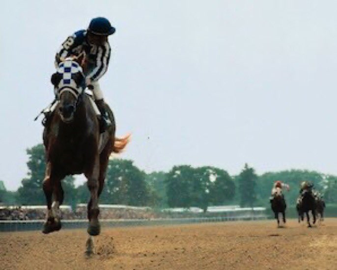 exeter77's tweet photo. @ATRightMovies Secretariat at the Belmont https://t.co/ZNjwL3TJQY
