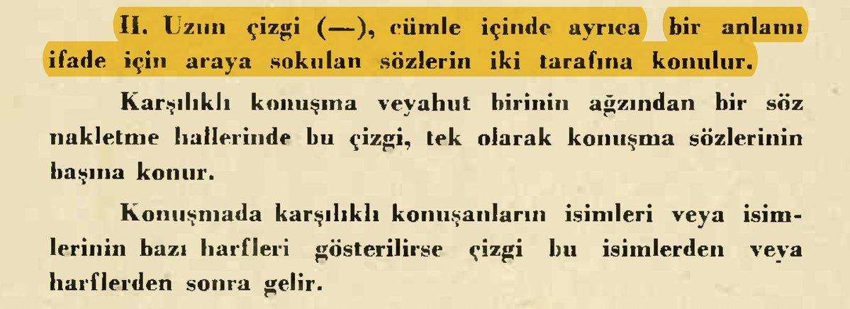 ozguco's tweet photo. @mamosteyenizan Ara söz için uzun tire kullanımı 1980 civarı öncesinde mevcuttu. Görseller sırasıyla 41, 61 ve 98 TDK İmla kılavuzlarından. Ara söz için dünyadaki en yaygın kullanım 2 taraftan bitişik uzun tire, sonra 2 taraftan ayrık orta tire. Bizdeki gibi 1 taraftan bitişik orta tire yok. https://t.co/vH2ra6zFhy