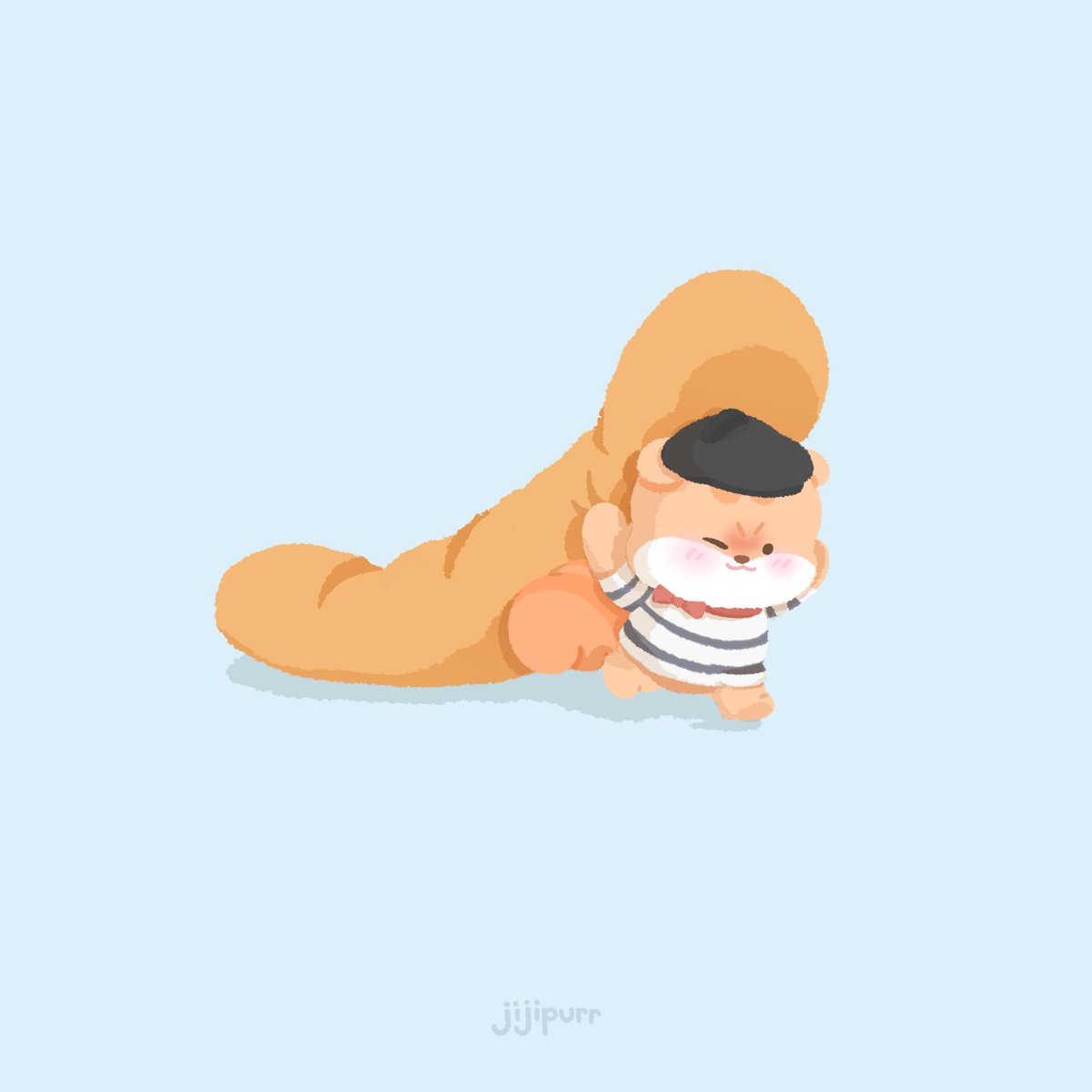 jijipurr's tweet photo. maybe he should carry sth his size.. 😥

#ATEEZfanart #hongjoong #홍중 https://t.co/AXTkAdnbWZ