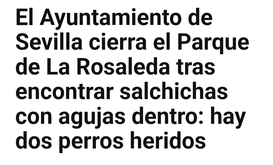 SusanaHornillo's tweet photo. En Sevilla hay una oleada reaccionaria en contra de los derechos de los animales que no se soluciona cerrando parques. Ya han muerto varios perros. Exigimos al PP que extreme la vigilancia y tome medidas contundentes inmediatas.
https://t.co/sttnxH5cLM https://t.co/AgniajnPad