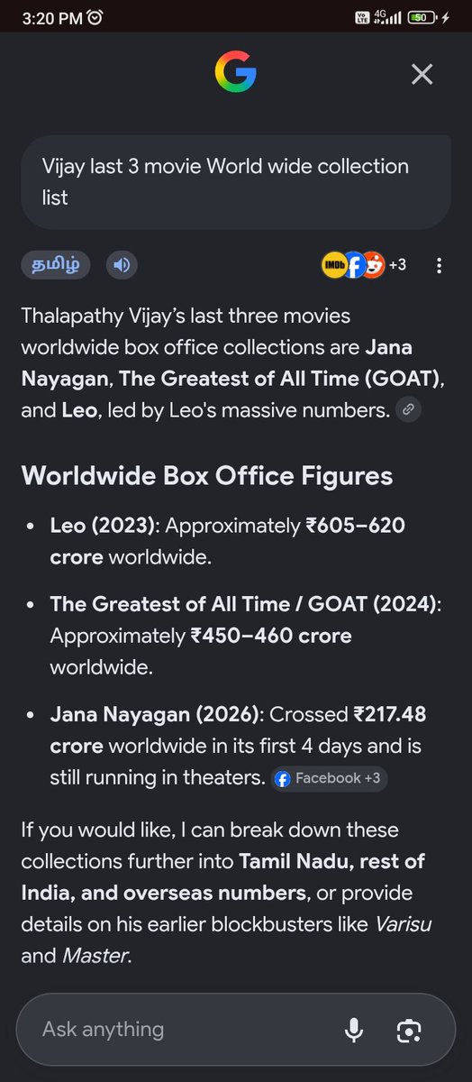 Mani52013's tweet photo. @ayan_kn0512 Daii Punda vijay last 3 Movie Collection Theiyuma Varisu-300cr Leo-650Cr Goat-465Cr Total=1405Cr Itha Beat Panna Sivamar Oda Appave Vanthalum Onnum Oomba Mudiyathu Engaluku itha Last Movie Vaii Uttu Sootha Punnu Akikatha ok va🥱😂👍 https://t.co/xG9OHsZ1s4