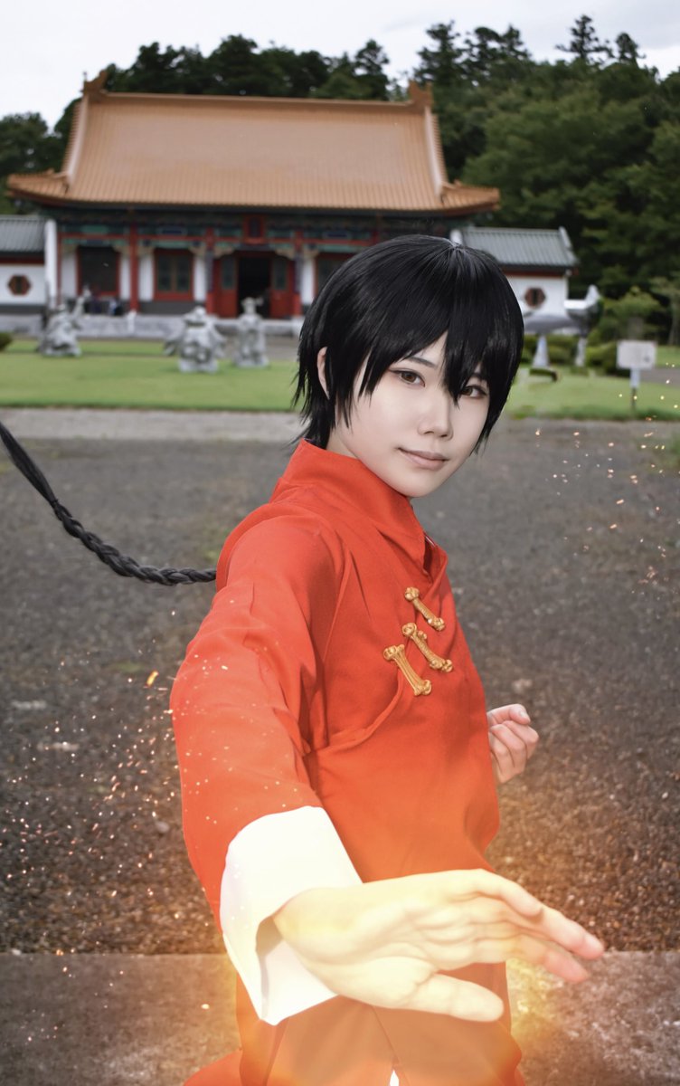szh_cos_00's tweet photo. Cosplay/コスプレ

家庭教師ヒットマンReborn！
　　　　　風

　　『　餃子拳！　』 https://t.co/T252zWs2kD