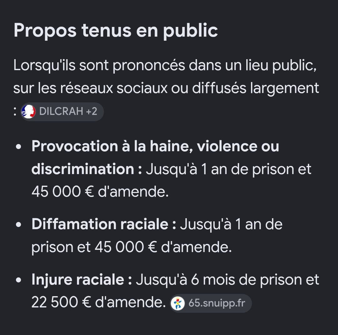 Fred_Hiver's tweet photo. @AllegretPilot Moins qu'avec votre racisme https://t.co/7WuT9jxZzj